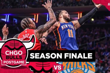 Jalen Brunson scores 40, Chicago Bulls fall to Knicks in regular season finale | CHGO Bulls Podcast