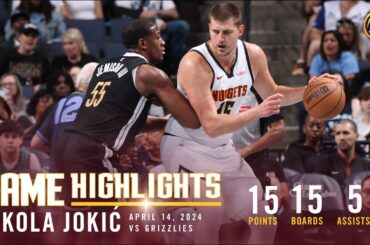 Nikola Jokić Full Game Highlights vs. Grizzlies 🎥