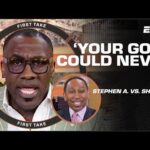 🐐 YOUR GOAT COULD NEVA! 🐐 Shannon Sharpe & Stephen A.’s HEATED Lakers debate | First Take