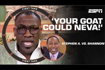 🐐 YOUR GOAT COULD NEVA! 🐐 Shannon Sharpe & Stephen A.’s HEATED Lakers debate | First Take