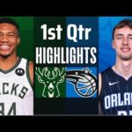 Milwaukee Bucks vs. Orlando Magic Full Highlights 1st QTR | April 14 | NBA 2024 Highlights