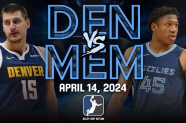 Denver Nuggets vs Memphis Grizzlies Full Game Highlights | Apr 14 | 2024 NBA Season