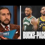 FIRST THINGS FIRST | Nick reacts to Bucks vs. Pacers: Playoff Intensity as Giannis's Injury Looms