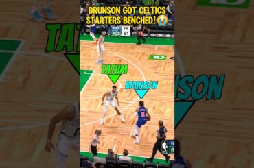 Brunson sent Celtics starters for an EARLY SHOWER!😭