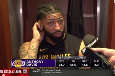 Anthony Davis on Facing Nuggets in the First Round, Full Postgame Interview