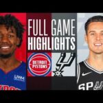 Detroit Pistons vs. San Antonio Spurs Full Game Highlights |April 14, 2024| Nba Studio #nba