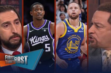 Kings beat Warriors, Nick lights the beam, Warriors dynasty over? | NBA | FIRST THINGS FIRST