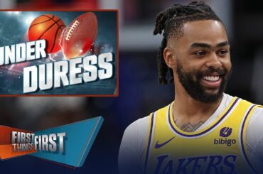 Lakers guard D’Angelo Russell is Under Duress ahead of matchup vs Nuggets | NBA | FIRST THINGS FIRST
