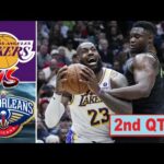 Los Angeles Lakers vs New Orleans Pelicans Full Highlights 2nd QTR - P1 | APR 16 | NBA Season 2024