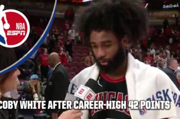 Coby White reacts to a CAREER-HIGH NIGHT in the play-in 🗣️ 'I'M SO GRATEFUL!' | NBA on ESPN