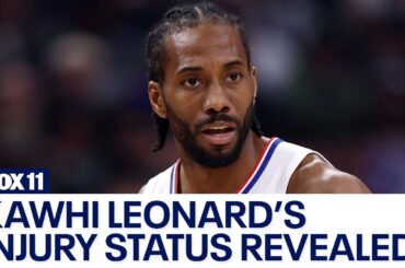 Kawhi Leonard's injury status revealed