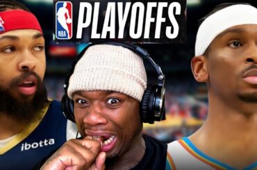 OKC Thunder vs New Orleans Pelicans Game 1 Round 1 Playoff Full Highlights | REACTION