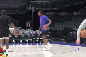 Kawhi Leonard Shooting Workout At Clippers Practice In Dallas Ahead of Game 3.