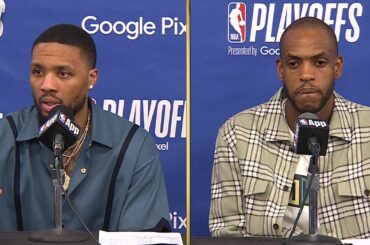 Damian Lillard & Khris Middleton talk Game 3 Loss vs Pacers, Postgame Interview 🎤