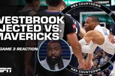 Perk reacts to Russell Westbrook's ejection: 'That won't work against Luka!' | NBA Countdown