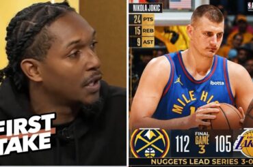 FIRST TAKE | "Nikola Jokic is truly the Lakers' bogeyman" - Lou Williams on Nuggets destroy Lakers