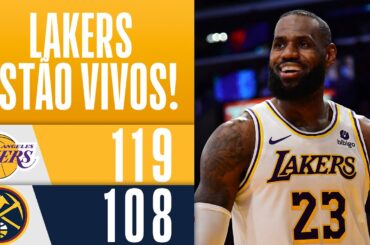 Lakers vencem Nuggets e SEGUEM VIVOS nos PLAYOFFS! | Melhores Momentos