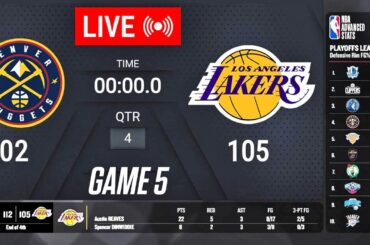 NBA LIVE! Los Angeles Lakers vs Denver Nuggets GAME 5 LIVE | April 29, 2024 | NBA Playoffs 2K24