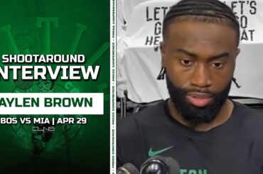 Jaylen Brown Reacts to Joe Mazzulla Coach of the Year 4th Place | Celtics vs Heat