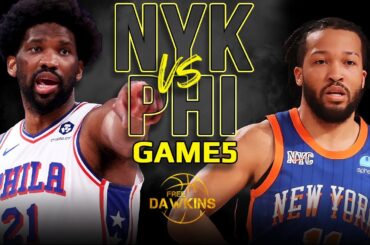 New York Knicks vs Philadelphia 76ers Game 5 Full Highlights | 2024 ECR1 | FreeDawkins