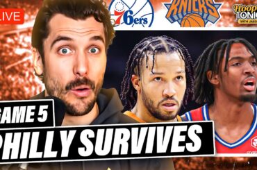 76ers-Knicks Reaction: Tyrese Maxey EXPLODES, Philly STUNS New York | Hoops Tonight