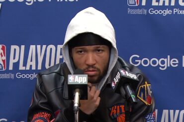 Jalen Brunson talks TOUGH Game 5 Loss vs 76ers, Postgame Interview  🎤