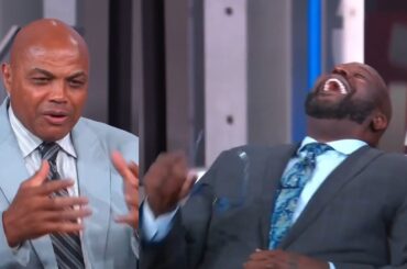 Shaq loses it after Chuck roasts the Pelicans for going down 3-0 vs OKC 😂