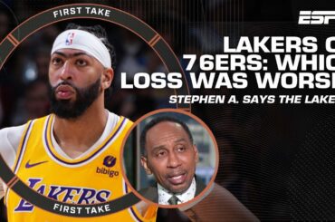 Stephen A. proclaims the Lakers’ Game 2 loss was more DEVASTATING than the 76ers 👀 | First Take