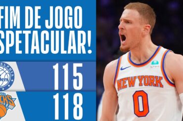 KNICKS ELIMINAM OS 76ERS EM UM JOGAÇO! - Minutos Finais (NBA Playoffs)