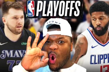 Los Angeles Clippers vs Dallas Mavericks Game 6 Round 1 Playoff Full Highlights | REACTION