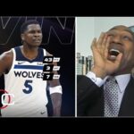 T-Wolves in 4! - Stephen A. praises Ant Edwards 43 Pts perform as Wolves beat Nuggets 106-99 in Gm 1