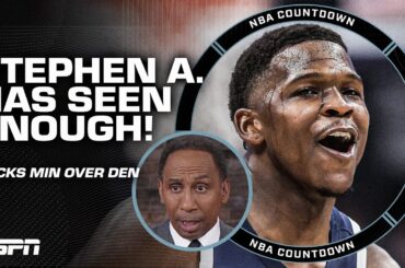 I'VE SEEN ENOUGH 🗣️ Stephen A. picks Timberwolves over the Nuggets 😱 | NBA Countdown