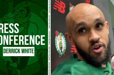 Derrick White: Celtics vs Cavaliers Will Be a CHALLENGE | Practice Interview