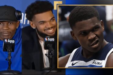 Anthony Edwards & Karl-Anthony Towns Sound Off On ASSERTIVE Game 2 W! | May 6, 2024