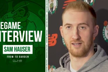 Sam Hauser Compares Celtics Mindset to Last Season | Practice Interview