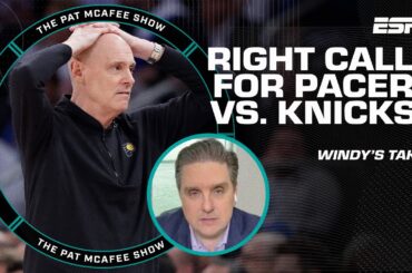 99% of time refs don't decide the outcome, Monday was the 1% - Windy on Game 2 | Pat McAfee Show