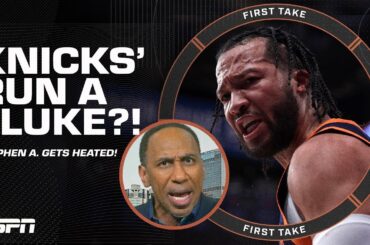 Stephen A. vs. Perk vs. Chiney 🗣️ First Take HEATED debating if Knicks' run is a fluke 👀