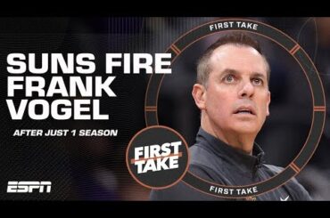 Stephen A. reacts to the Suns parting ways with Frank Vogel after 1 season | First Take