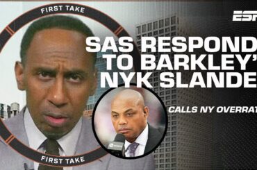 SHUT UP, CHUCK! 😂 Stephen A. triggered by Charles Barkley’s Knicks 'overrated' comments | First Take