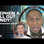 YOU’RE BEING DRAMATIC! 🗣️ - Stephen A. to Brian Windhorst on Brunson-Edwards debate | First Take