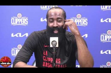 James Harden On If He Has Anything To Prove In The Playoffs, Breaks Down Kyrie & Luka Matchup.