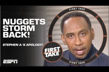 Stephen A. WAS SHOCKED & AGAIN ISSUES apology to Nuggets fans 👀 | First Take