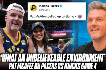 Pat McAfee Was Courtside When Pacers DOMINATED The Knicks For Game 4?