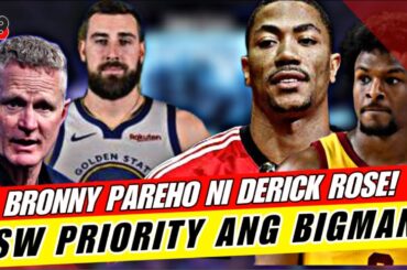 GOLDEN STATE WARRIORS PRIORITY SI JONAS VALENCIUNAS! AT BRONNY JAMES PARANG SI DERRICK ROSE LANG!