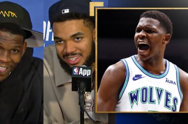 "This Is Timberwolves Basketball"- Anthony Edwards & KAT Talk Comeback, Pay Homage To KG & More! 🔥