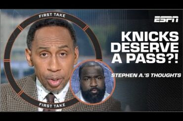 Stephen A. DELIVERS HONEST opinion about Knicks to Shannon Sharpe & Perk | First Take