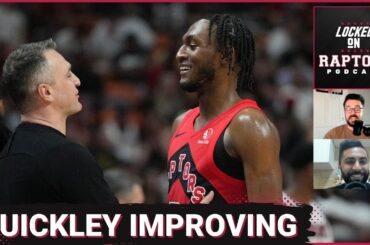 What does Toronto Raptors guard Immanuel Quickley need to improve upon as he secures the bag?