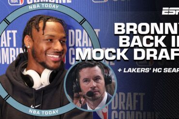 Woj on Lakers' HC search: No OBVIOUS choice 👀 + Bronny James BACK in the Mock Draft 📈 | NBA Today