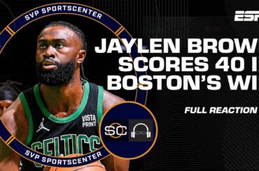 Celtics ride Jaylen Brown’s 40 PTS to Game 2 win vs. Pacers [FULL REACTION] | SC with SVP