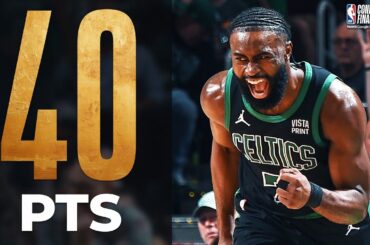 Jaylen Brown Ties PLAYOFF CAREER-HIGH 40 Points In Game 2! 👏 | May 23, 2024